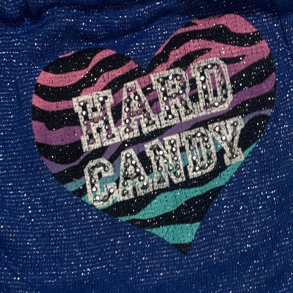 Hard Candy Kids Glittery Blue Joggers - Picture 2 of 3